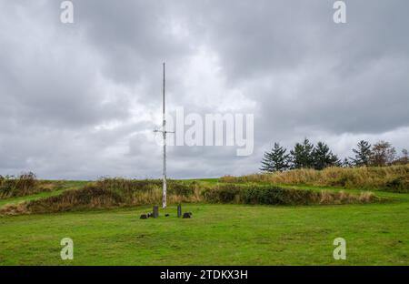 Fortifications au parc d'État de fort Stevens dans l'Oregon, États-Unis Banque D'Images