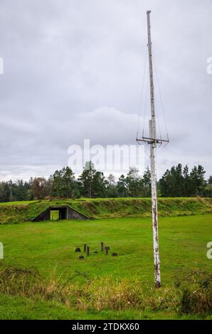 Fortifications au parc d'État de fort Stevens dans l'Oregon, États-Unis Banque D'Images