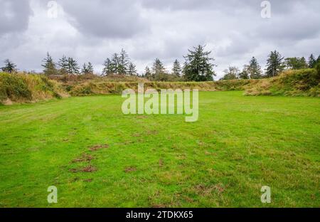 Fortifications au parc d'État de fort Stevens dans l'Oregon, États-Unis Banque D'Images