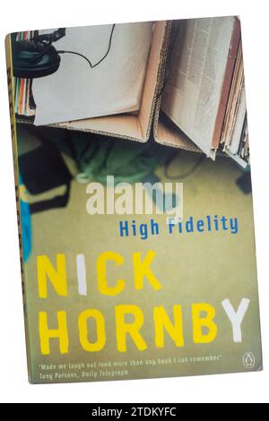 Livre de poche High Fidelity, un roman de Nick Hornby Banque D'Images