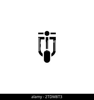Scooter Icon logo Design simple et propre. Vecteur scooter Illustration de Vecteur
