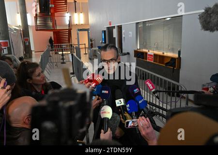 France. 19 décembre 2023. © Quentin REIX/PHOTOPQR/ECHO REPUBLICAIN ; ; 19/12/2023 ; dernier jour Proces de Monique Olivier 19/12/2023 photo : Quentin Reix Richard Delgenes jugement de Monique Olivier, ex-épouse du tueur en série MichelFourniret, à la cour d'assises de Nanterre, banlieue parisienne, le 19 décembre 2023. Crédit : MAXPPP/Alamy Live News Banque D'Images