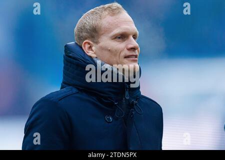 Firo : 10.12.2023, football, football, 1e ligue, 1e Bundesliga, saison 2023/2024, FC Hansa Rostock - entraîneur du FC Schalke 04 Karel Geraerts (FC Schalke 04) portrait, Banque D'Images