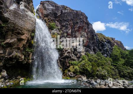 Chutes de Taranaki, parc national de Tongariro, Manawatu-Whanganui, Île du Nord, Nouvelle-Zélande Banque D'Images