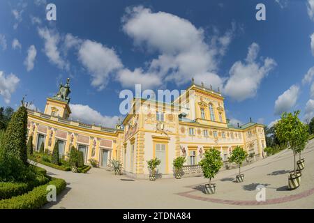 Gartenseite, Schloss Wilanow, Warschau, Woiwodschaft Masowien, Polen *** côté jardin, Château de Wilanow, Varsovie, Voïvodie de Mazovie, Pologne Banque D'Images