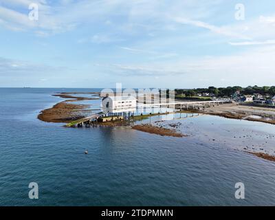 RNLI Lifeboat station Bembridge Isle of wight UK Drone Aerial Banque D'Images