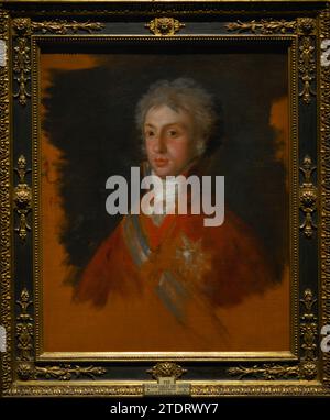 Louis Ier d'Étrurie (1773-1803). Infante d'Espagne. Maison de Bourbon. Infant Louis Ier, roi d'Étrurie, prince de Parme. Portrait de Francisco de Goya Lucientes (1746-1828), 1800. Huile sur toile, 72,5 x 59,4 cm. Musée du Prado. Madrid. Espagne. Banque D'Images