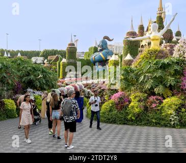 Dubai Miracle Garden, Dubailand, Dubaï, Émirats arabes Unis Banque D'Images