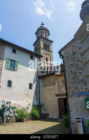 Morcote : église paroissiale Santa Maria del Sasso à Lugano, Tessin, Suisse Banque D'Images