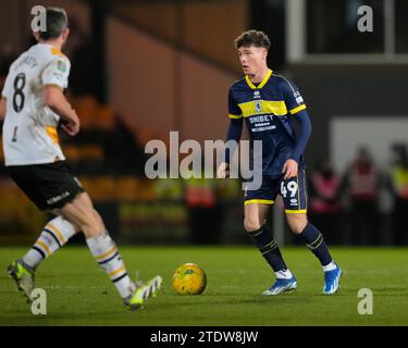 Burslem, Royaume-Uni. 31 août 2023. Law McCabe #49 de Middlesbrough lors du match de finale de la Carabao Cup Port Vale vs Middlesbrough à Vale Park, Burslem, Royaume-Uni, le 19 décembre 2023 (photo Steve Flynn/News Images) à Burslem, Royaume-Uni le 8/31/2023. (Photo Steve Flynn/News Images/Sipa USA) crédit : SIPA USA/Alamy Live News Banque D'Images