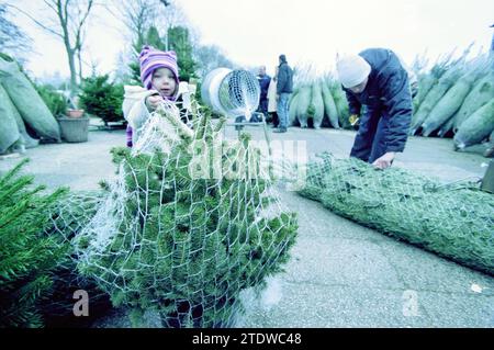 Vente d'arbres de Noël, IJmuiden, IJmuiden, pays-Bas, 06-12-2002, Whizgle nouvelles du passé, adaptées à l'avenir. Explorez les récits historiques, l'image de l'agence néerlandaise avec une perspective moderne, comblant le fossé entre les événements d'hier et les perspectives de demain. Un voyage intemporel façonnant les histoires qui façonnent notre avenir Banque D'Images