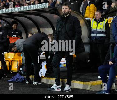 Michael Carrick Manager de Middlesbrough avant le match de quart de finale de la Carabao Cup Port Vale vs Middlesbrough à Vale Park, Burslem, Royaume-Uni, le 19 décembre 2023 (photo de Steve Flynn/News Images) Banque D'Images