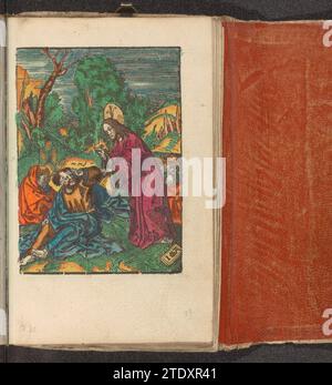 Christ éveille les disciples endormis, c. 1530 Christ trouve Pierre, Jean et Andreas dormant dans le Hof de Getsémane, tout en leur demandant de regarder avec lui. Peter se frotte dans les yeux. L'impression fait partie d'un livre. Le Christ trouve Pierre, Jean et Andreas dormant dans le Hof de Getsémane, tout en leur demandant de regarder avec lui. Peter se frotte dans les yeux. L'impression fait partie d'un livre. Journal d'Amsterdam Banque D'Images