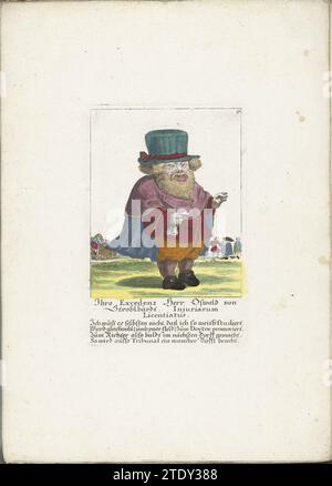 De Little mens Oswald van Stroblbardt, env. 1710, 1705 - 1715 le petit homme Oswald van Stroblbardt. Dans la légende sous le titre un verset de quatre lignes en allemand. Numéroté en haut à droite : 9. Partie d'une édition à feuilles mobiles d'environ 1710 d'une série de caricatures de petites personnes, connue sous le nom de ton nain. Augsbourg gravure sur papier / gravure le petit homme Oswald van Stroblbardt. Dans la légende sous le titre un verset de quatre lignes en allemand. Numéroté en haut à droite : 9. Partie d'une édition à feuilles mobiles d'environ 1710 d'une série de caricatures de petites personnes, connue sous le nom de ton nain. Augsbourg Banque D'Images