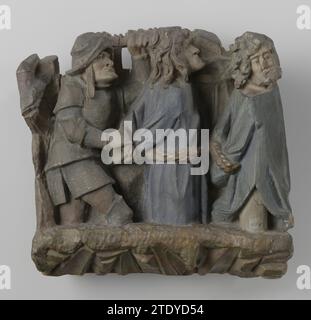 Un soldat avec les deux voleurs, d'un Christ portant la Croix, anonyme, c. 1510 - c. 1515 dans un paysage, un serviteur martial va à droite, qui conduit les deux avec des cordes liées des meurtriers. Toutes les figures sont visibles jusqu'aux genoux. Chêne d'Anvers (bois) dans un paysage, un serviteur martial va à droite, qui conduit les deux avec des cordes collées des meurtriers. Toutes les figures sont visibles jusqu'aux genoux. Chêne d'Anvers (bois) Banque D'Images