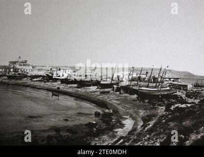 01/01/1900. Île de Tabarca (Alicante) reproduction d'une photographie ancienne appartenant au musée de Tabarca dépendant du conseil municipal d'Alicante - DATE APPROXIMATIVE. Crédit : Album / Archivo ABC Banque D'Images