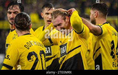 Dortmund, Allemagne. 19 décembre 2023. Torjubel : Julian Brandt (BVB) Borussia Dortmund - FSV Mainz 05 19.12.2023 crédit : Moritz Muller/Alamy Live News Banque D'Images