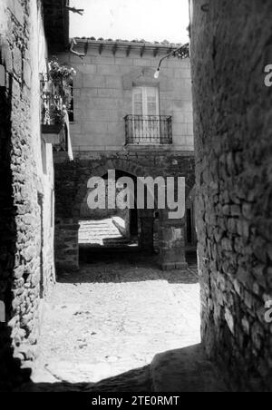 12/31/1930. Plaza de la Virgen à Aybar (Navarre). Crédit : Album / Archivo ABC / marques de Santa María Del Villar Banque D'Images