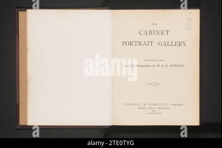 La galerie de portraits du cabinet : reproduit à partir de photographies originales de W. et D. Downey : première série, William & Daniel Downey, 1890 London paper. lin (matériel). carton. Impression cuir / papier carbone imprimé London. lin (matériel). carton. impression cuir / impression carbone Banque D'Images