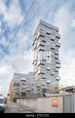 Copenhague, Danemark - Charlotte Tower immeuble par Lundgaard & Tranberg Arkitekter Banque D'Images