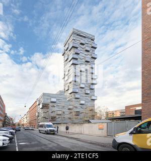 Copenhague, Danemark - Charlotte Tower immeuble par Lundgaard & Tranberg Arkitekter Banque D'Images