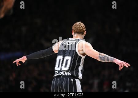 Bologne, Lombardie, Italie. 19 décembre 2023. 00 ISAIA CORDINIER de Virtus Segafredo Bologne lors de l'Euroleague, Round 15, match entre Virtus Segafredo Bologne et Olympiacos Pirée à Virtus Segafredo Arena le 19 décembre 2023, à Bologne, Italie. (Image de crédit : © Stefanos Kyriazis/ZUMA Press Wire) USAGE ÉDITORIAL SEULEMENT! Non destiné à UN USAGE commercial ! Banque D'Images