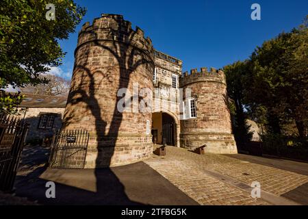 Skipton Castle Gateway Banque D'Images