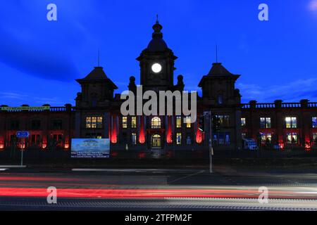 L'ancienne Argyll Motor Works, ville d'Alexandria, West Dunbartonshire, Écosse, utilisée actuellement comme Lomond Galleries, est une ancienne usine automobile. Banque D'Images