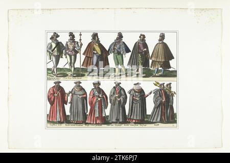 Double assiette avec douze hommes habillés selon la mode française, ca. 1580, 1872 - 1875 Double assiette avec douze hommes habillés selon la mode française, ca. 1580. Fait partie de l ' Habitus Vararum Gentium, estampes de costumes en fac-similé, planche 31. Imprimeur : BelgiumPublisher : Bruxelles papier France Double assiette avec douze hommes habillés selon la mode française, ca. 1580. Fait partie de l ' Habitus Vararum Gentium, estampes de costumes en fac-similé, planche 31. Imprimeur : BelgiumPublisher : Brussels Paper France Banque D'Images