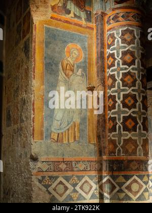 Détail de fresque de la crypte de la cathédrale de Sienne Banque D'Images