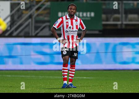 Den Haag, pays-Bas. 20 décembre 2023. DEN HAAG, PAYS-BAS - DÉCEMBRE 20 : les joueurs du Sparta Rotterdam déçus lors du match de 2e tour de la Toto KNVB Cup entre ado Den Haag et Sparta Rotterdam au Bingoal Stadion le 20 décembre 2023 à Den Haag, pays-Bas. (Photo Hans van der Valk/Orange Pictures) crédit : Orange pics BV/Alamy Live News Banque D'Images