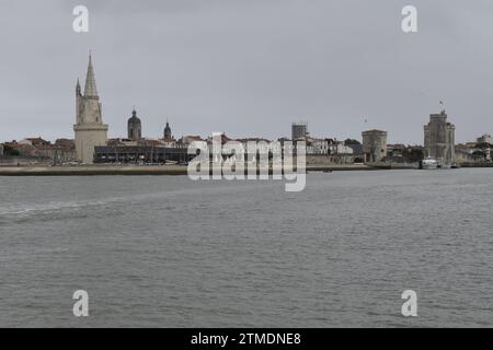 Tour de la Lanterne, tour de la Chaîne et tour Saint Nicolas à la Rochelle Banque D'Images