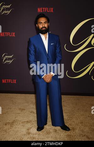 Los Angeles, Californie, États-Unis. 19 décembre 2023. Himesh Patel assiste à la première à Los Angeles de « Good grief » de Netflix au Théâtre égyptien d'Hollywood le 19 décembre 2023 à Los Angeles, en Californie. Crédit : Jeffrey Mayer/JTM photos/Media Punch/Alamy Live News Banque D'Images