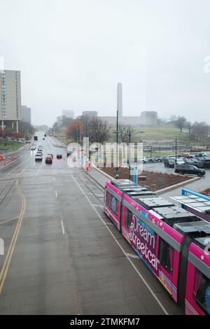 Kansas City, Missouri - 16 décembre 2023 : Union Station KC par une froide journée d'hiver Banque D'Images