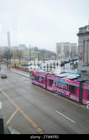Kansas City, Missouri - 16 décembre 2023 : Union Station KC par une froide journée d'hiver Banque D'Images