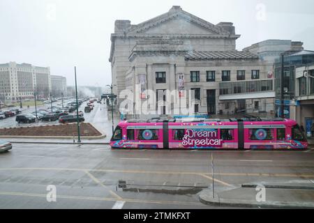 Kansas City, Missouri - 16 décembre 2023 : Union Station KC par une froide journée d'hiver Banque D'Images