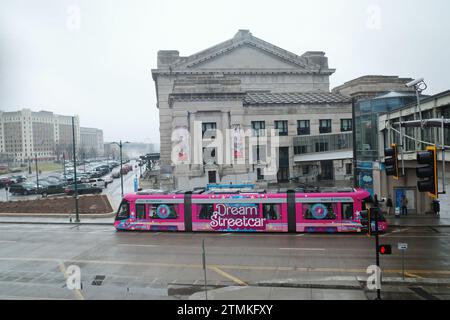 Kansas City, Missouri - 16 décembre 2023 : Union Station KC par une froide journée d'hiver Banque D'Images