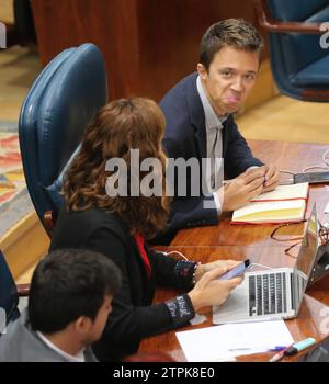 Madrid, 03/10/2019. Session plénière de l'assemblée de Madrid. Photo : Jaime García. Archdc. Crédit : Album / Archivo ABC / Jaime García Banque D'Images