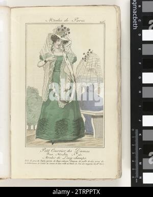 Petit mail des dames 1825 (296), 1825 Imprimer du magazine de mode petit courrier des Dames (1821-1868). Gravure sur papier impression du magazine de mode petit courrier des Dames (1821-1868). gravure sur papier Banque D'Images