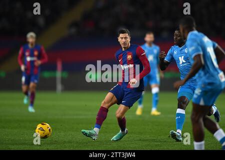 Barcelone, ESP. 20 décembre 2023. FC BARCELONA vs UD ALMERIA 20 décembre 2023 Robert Lewandowski (9 ans) du FC Barcelone lors du match entre le FC Barcelone et UD Almeria correspondant à la dix-huit journée de la Liga EA Sports à l'Olimpic Stadium Lluis Companys de Montjuïc à Barcelone, Espagne. Crédit : Rosdemora/Alamy Live News Banque D'Images