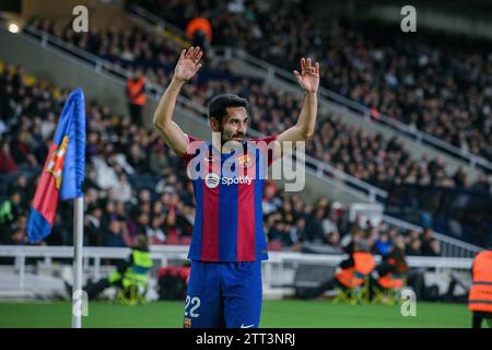 Barcelone, ESP. 20 décembre 2023. FC BARCELONE vs UD ALMERIA 20 décembre 2023 Ilkay Gündogan (22) du FC Barcelone lors du match entre le FC Barcelone et UD Almeria correspondant à la dix-huit journée de la Liga EA Sports à l'Olimpic Stadium Lluis Companys de Montjuïc à Barcelone, Espagne. Crédit : Rosdemora/Alamy Live News Banque D'Images