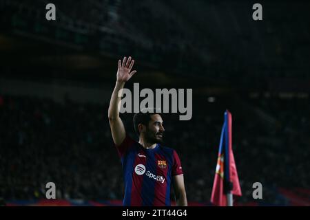 Barcelone, ESP. 20 décembre 2023. FC BARCELONE vs UD ALMERIA 20 décembre 2023 Ilkay Gündogan (22) du FC Barcelone lors du match entre le FC Barcelone et UD Almeria correspondant à la dix-huit journée de la Liga EA Sports à l'Olimpic Stadium Lluis Companys de Montjuïc à Barcelone, Espagne. Crédit : Rosdemora/Alamy Live News Banque D'Images