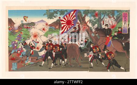 Japanese war pro, c. 1894 - c. 1905 Japan couleur woodcut Japan couleur woodcut Banque D'Images