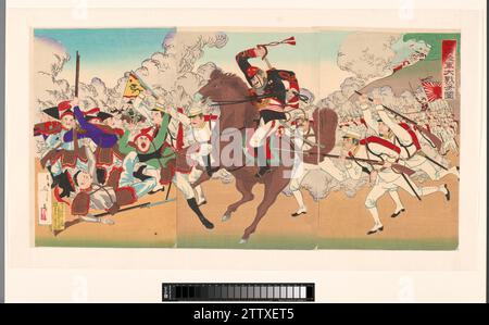 Japanese war pro, c. 1894 - c. 1905 Japan couleur woodcut Japan couleur woodcut Banque D'Images