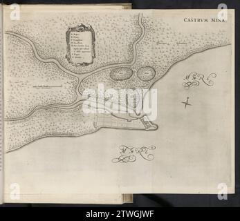 Carte avec la carte de fort Elmina, ca. 1636-1644, 1645 - 1647 carte avec carte de fort Elmina au Ghana, ca. 1636-1644. En haut à gauche un cartouche avec l'explication des lettres A-G en latin. Plaque n° 20 dans une série de 55 représentations du voyage et du séjour au Brésil par le comte Johan Maurits van Nassau dans les années 1636-1644. Imprimeur : Northern Netherlandspublisher : Amsterdam papier gravure / gravure fort Elmina carte avec carte de fort Elmina au Ghana, ca. 1636-1644. En haut à gauche un cartouche avec l'explication des lettres A-G en latin. Plaque n° 20 dans une série de 55 représentations pour Banque D'Images