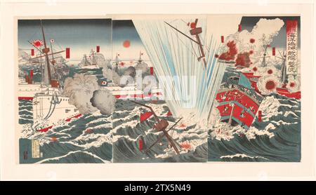 Japanese war pro, c. 1894 - c. 1905 Japan couleur woodcut Japan couleur woodcut Banque D'Images