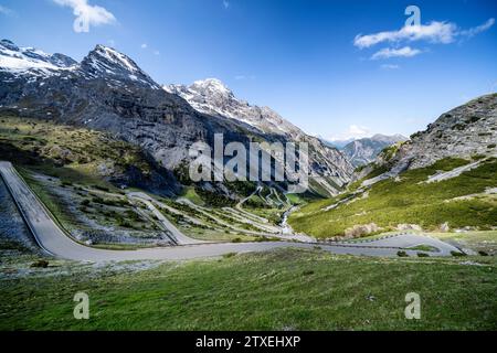 Au col du Stelvio près de Bormio, Italie Banque D'Images