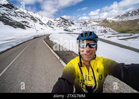 Au col du Stelvio près de Bormio, Italie Banque D'Images