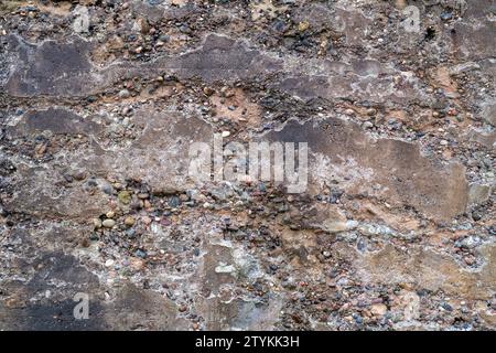 Texture du mur Harbour. Écosse Banque D'Images