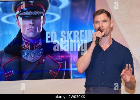 L'acteur Ed Skrein assiste à la conférence de presse de Netflix pour 'Rebel Moon - part One : A Child of Fire' à Tokyo, Japon, le 11 décembre 2023. Crédit : AFLO/Alamy Live News Banque D'Images